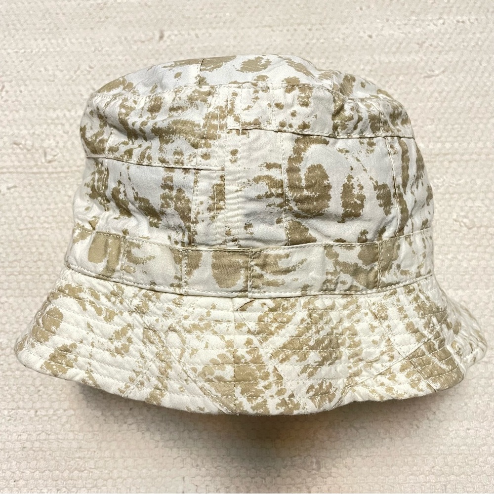 J. Crew Unisex Bucket Hat in color Off White/Tan Size M/L